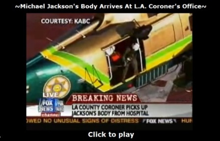 Michael Jackson's body arrived at coroners office